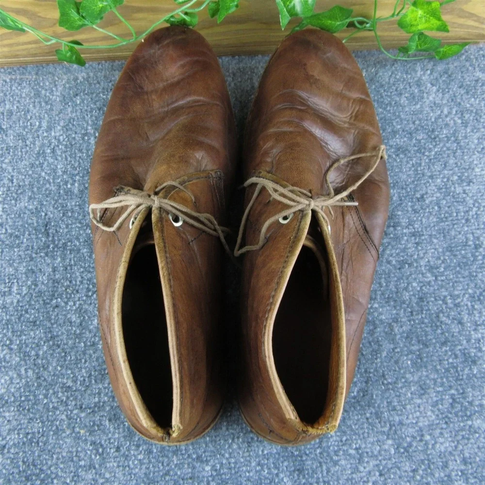 Timberland  Men Chukka‎ Boots Brown Leather Lace Up Size 12 Medium